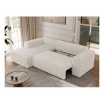 Narożnik TRENTINO L - strona lewa - beżowy, sztruks