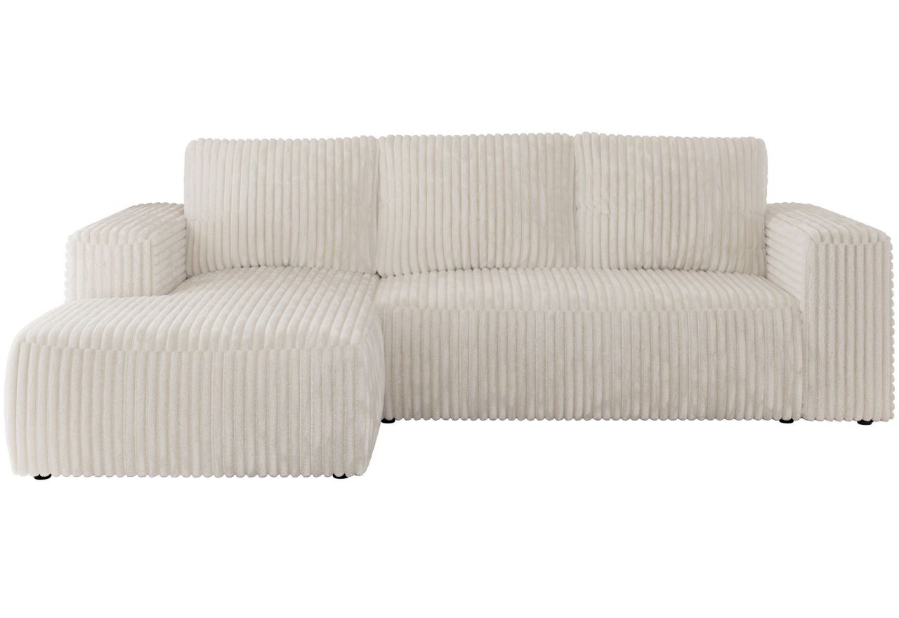 Narożnik TRENTINO L - strona lewa - beżowy, sztruks