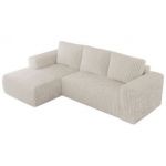 Narożnik TRENTINO L - strona lewa - beżowy, sztruks