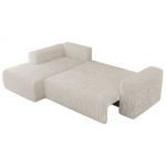 Narożnik TRENTINO L - strona lewa - beżowy, sztruks
