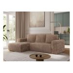 Narożnik TRENTINO L - strona lewa - brązowy, sztruks