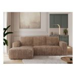 Narożnik TRENTINO L - strona lewa - brązowy, sztruks