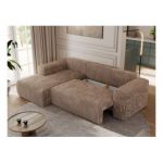 Narożnik TRENTINO L - strona lewa - brązowy, sztruks