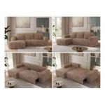 Narożnik TRENTINO L - strona lewa - brązowy, sztruks