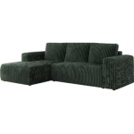 Narożnik TRENTINO L - strona lewa - zielony, sztruks
