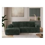 Narożnik TRENTINO L - strona lewa - zielony, sztruks