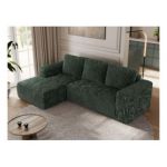 Narożnik TRENTINO L - strona lewa - zielony, sztruks