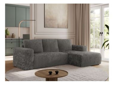 Narożnik TRENTINO L - strona lewa - szary, sztruks