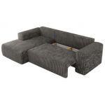 Narożnik TRENTINO L - strona lewa - szary, sztruks