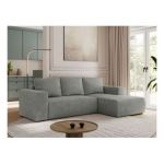 Narożnik TRENTINO L - strona prawa - szary, struktura