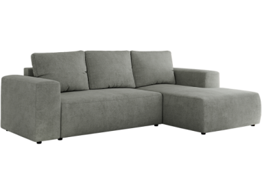 Narożnik TRENTINO L - strona prawa - szary, struktura