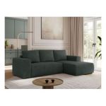 Narożnik TRENTINO L - strona prawa - ciemnoszary, struktura