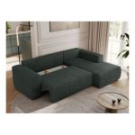 Narożnik TRENTINO L - strona prawa - ciemnoszary, struktura