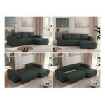 Narożnik TRENTINO L - strona prawa - ciemnoszary, struktura