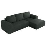 Narożnik TRENTINO L - strona prawa - ciemnoszary, struktura