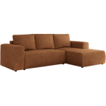 Narożnik TRENTINO L - strona prawa - pomarańczowy, struktura