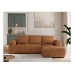 Narożnik TRENTINO L - strona prawa - pomarańczowy, struktura