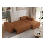 Narożnik TRENTINO L - strona prawa - pomarańczowy, struktura