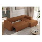 Narożnik TRENTINO L - strona prawa - pomarańczowy, struktura