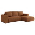 Narożnik TRENTINO L - strona prawa - pomarańczowy, struktura