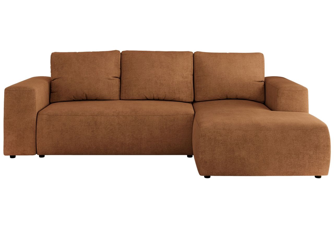 Narożnik TRENTINO L - strona prawa - pomarańczowy, struktura