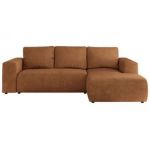 Narożnik TRENTINO L - strona prawa - pomarańczowy, struktura