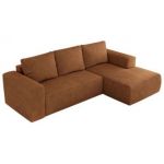 Narożnik TRENTINO L - strona prawa - pomarańczowy, struktura