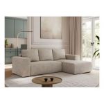 Narożnik TRENTINO L - strona prawa - beżowy, struktura