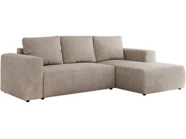 Narożnik TRENTINO L - strona prawa - beżowy, struktura