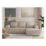 Narożnik TRENTINO L - strona prawa - beżowy, struktura