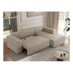 Narożnik TRENTINO L - strona prawa - beżowy, struktura