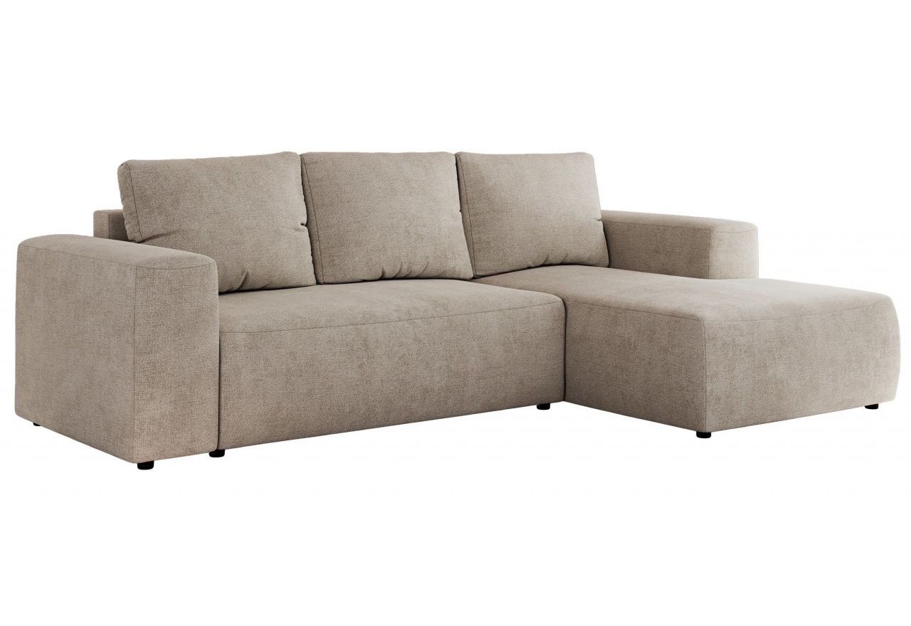 Narożnik TRENTINO L - strona prawa - beżowy, struktura