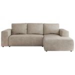 Narożnik TRENTINO L - strona prawa - beżowy, struktura