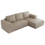 Narożnik TRENTINO L - strona prawa - beżowy, struktura