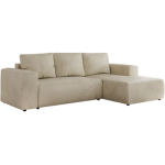 Narożnik TRENTINO L - strona prawa - beżowy, welwet