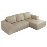 Narożnik TRENTINO L - strona prawa - beżowy, welwet
