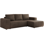 Narożnik TRENTINO L - strona prawa - brązowy, welwet