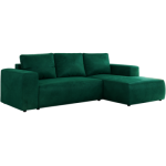 Narożnik TRENTINO L - strona prawa - ciemnozielony, welwet