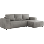 Narożnik TRENTINO L - strona prawa - jasnoszary, welwet
