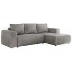 Narożnik TRENTINO L - strona prawa - jasnoszary, welwet