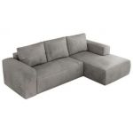 Narożnik TRENTINO L - strona prawa - jasnoszary, welwet