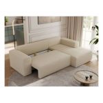 Narożnik TRENTINO L - strona prawa - kremowy, boucle