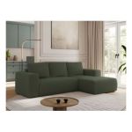 Narożnik TRENTINO L - strona prawa - zielony, boucle