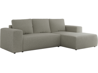 Narożnik TRENTINO L - strona prawa - jasnoszary, boucle