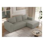 Narożnik TRENTINO L - strona prawa - jasnoszary, boucle