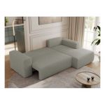 Narożnik TRENTINO L - strona prawa - jasnoszary, boucle