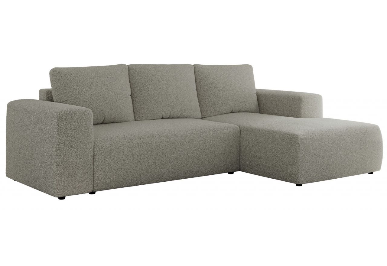 Narożnik TRENTINO L - strona prawa - jasnoszary, boucle