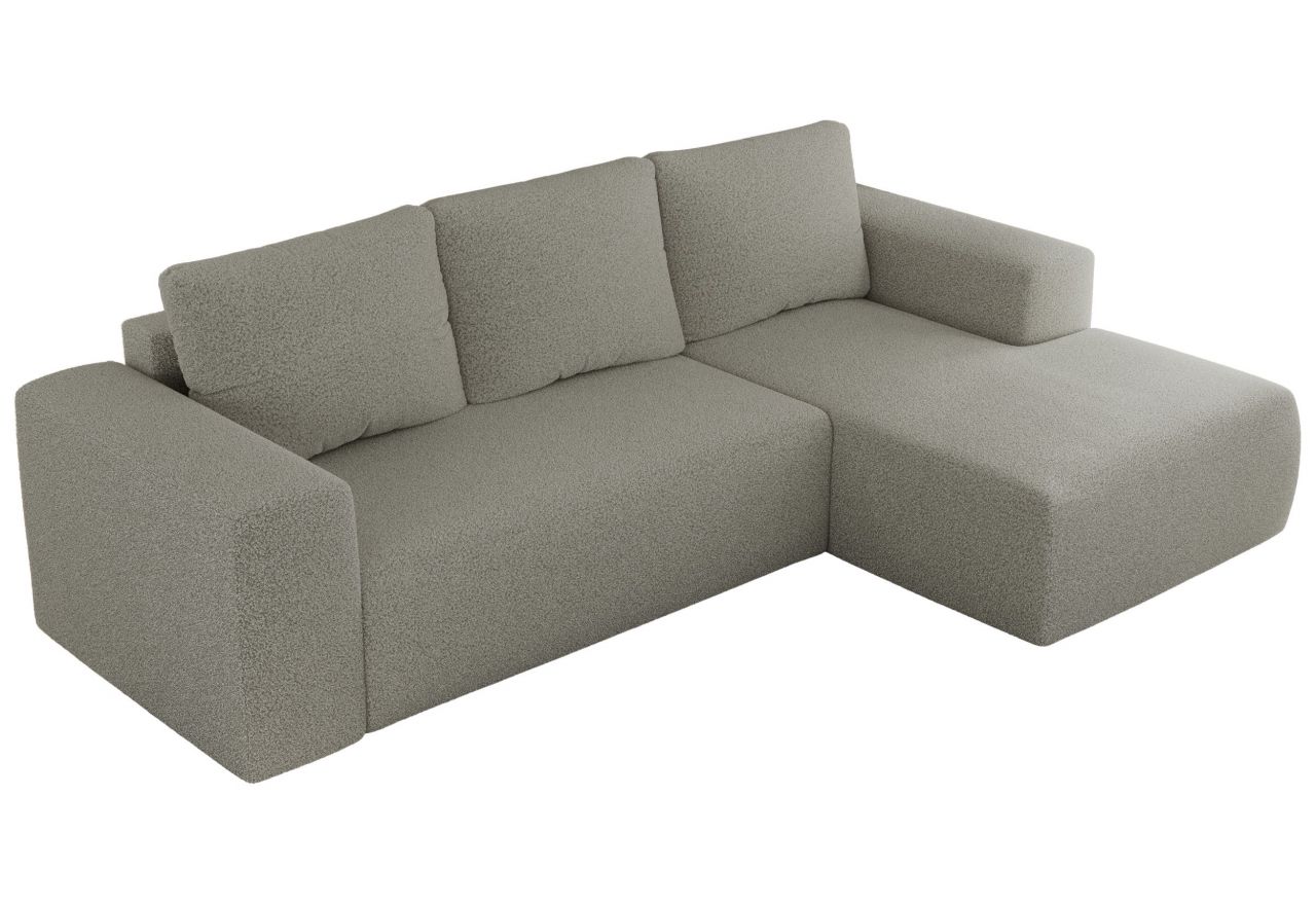 Narożnik TRENTINO L - strona prawa - jasnoszary, boucle