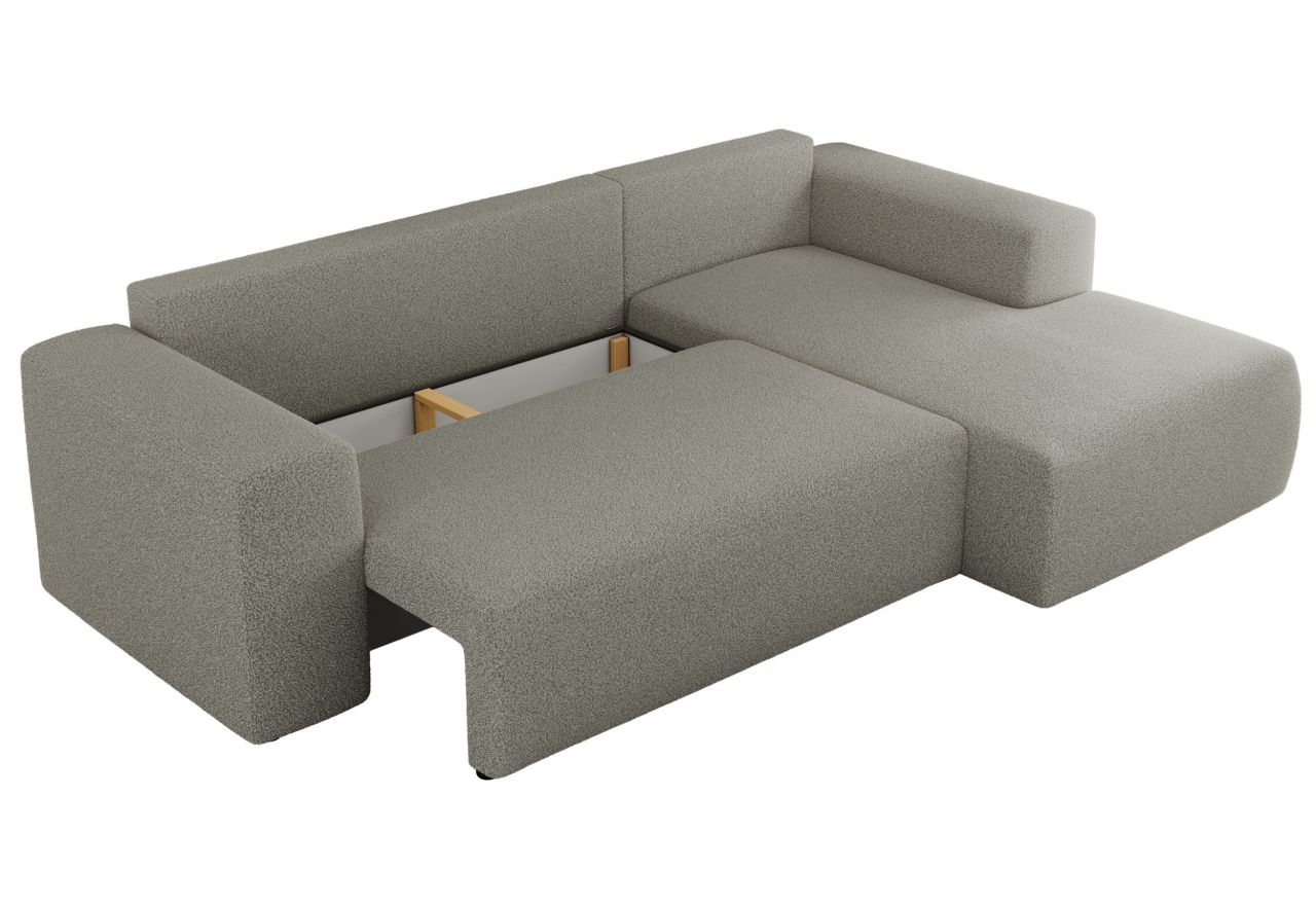 Narożnik TRENTINO L - strona prawa - jasnoszary, boucle