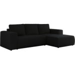 Narożnik TRENTINO L - strona prawa - czarny, boucle